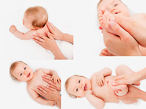 صورة: أهمية تدليك جسم الأطفال الرضع